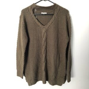 Jodifl cable knit choker cut out sweater